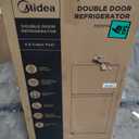 Midea MERM45S3AST 4.5 Cu Ft Double Door Refrigerator Stainless Steel, Cubic feet