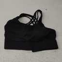 High Impact Sports Bra for Women High Support Molded Cups Strappy Womens Sports Bra for Workout, Training and Running (Medium, Black)