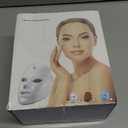 SUERBEATY Red Light Mask For Face, 7-1 Colors Red Light Face Mask, Facial Skincare At Home, Cordless, Portable and Rechargeable (White)