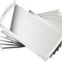 Peel and Stick Mirror Tiles, 4x8 Inch Beveled Mirror Subway Tiles for Kitchen Backsplash Bathroom Wall 26 Pcs (Silver)