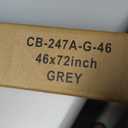 Cordless Roller Shades Pull Down Window Blinds Room Darkening Rolled Up Shades with Push-Pull Rod for Home and Office Bedroom Bathroom Living Room (47"W x 72"H, Grey)