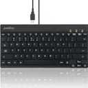 Perixx PERIBOARD-426 Wired Mini Low Profile Keyboard (Wired USB), US English Layout (11665)