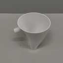 Flour Funnel for Stand Mixer, Easy-Pour No-Mess Attachment, Anti-Splash Baking Accessory, Fits Tilt-Head 4.55 Qt (KSM150 Series), Dishwasher-Safe (White)