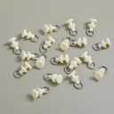 60 Pcs Curtain Track Hooks Curtain Track Gliders Plastic for Living Bedroom Shower Garage Divider Track and Hooks Slide Roller Ceiling Sliding Curtain Track Rollers