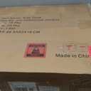 Yusong Farmhouse Night Stand with Gun Drawer & Invisible Lock, 25" Tall Bedside Table with Charging Station, End Table with Open Shelf for Bedroom Room (White-Brown)