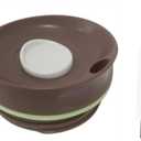 Tumbler Replacement Slider Lid Compatible for Owala SmoothSip 20oz 12oz, Leakproof Top Cover Compatible with Owala SmoothSip Slider 12oz 20oz Coffee Tumbler, Cap Lid Brush (Coffee)