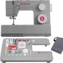 SINGER Heavy Duty Holiday Bundle  4452 Sewing Machine with Extension Table & 2 Presser Feet | Strong Motor, 110 Stitch Applications, Full Metal Frame, 1-Step Buttonhole & LED Light