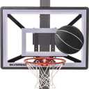 Silverback Junior Youth 33" Basketball Hoop with Lock n Rock Mounting Technology Mounts to Round and Vertical Poles, Black (B8410W)