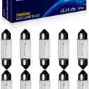 10 Pack Festoon Bulb 12V 10W Xenon Bulb Sv8.5-8 T3.25 10X36mm