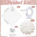 Wedding Petal Cones Kit 50 Sheets Cardstock 2000 Cream Fake Petals 50 'throw Me' Stickers 2 Rolls White Ribbon for Bridal Shower Wedding Favor Celebration Toss