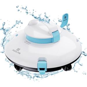 Cordless Robotic Pool Cleaner - Above Ground Pool Vacuum Cleaner - 52ft/min Speed, Dual Motor, IPX8 Waterproof, Self Parking, Pool Vacuum Cleaner for
