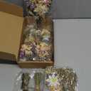 Layhit 12 Pack Boho Dried Flower Bouquet Mini Wedding Handmade Dry Flowers Decor for Vase Crafts DIY Photo Boutonniere for Men Floral Plant for Bridesmaid Gift Birthday Decor