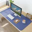 Clear Desk Mat, Non-Slip PVC Desk Protector Mat with Round Edge, Heat Resistant & Waterproof Clear Desk Writing Mat for Home and Office (39.4''*19.7'')