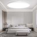 Brightever 15 Inch Large LED Flush Mount Ceiling Lights, 30W 4000LM, 5000K Daylight White Modern Ceiling Light Fixtures, Super Slim 0.67 Inch Hardwired LED Ceiling Lamp for Living Room, 1 Pack