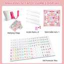 American Acrylic 4-Layer Mahjong Set with Rainbow Translucent Backs, 2 Bags, 4 Acrylic Racks, Silent Mat – Portable American Mahjong Game Set for Adults, Family Game Night & Travel, 0.9" x 1.2" x 0.5"