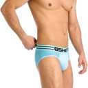 Men's Underwear Briefs 5-Pack Cotton Low Rise Multi Color Soft Underpant (XL)