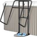 Utheer Upgraded Adjustable Hot Tub Cover Lifter with Hydraulic Lift, Drill-Free Folding Spa Cover Lift with Dual-Direction Base Plate & Optional Ground Anchor for In-Ground & Above-Ground Spas