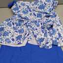 B2prity Tankini Swimsuits for Women Tummy Control Two Piece Modest Bathing Suits Floral Skirt Top with Boyshorts M