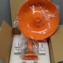 Lotus Atelier Orange Mushroom Lamp for Room Aesthetic Modern Lighting for Bedroom | Cool Retro Living Room Decor (Orange)