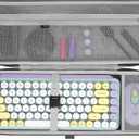 GEEKRIA 75% Keyboard Case, Hard Shell Travel Bag for Compact 84 Key Computer Mechanical Gaming Keyboard, Compatible with Logitech POP Keys/POP ICON Combo/MX Mechanical Mini (Dark Gray)