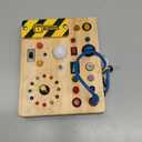 Grarain Busy Board for Toddlers - Montessori Educational Toy for 1-3 Year Old Boys & Girls | Travel-Friendly Sensory Learning Activity | Ideal for Kids with Autism(Clocks Busy Board)