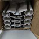 Silent Double Curtain Track Ceiling Mount 6'/8'/10'/12'/15', Wide 4" White Aluminum track Curtains Rail, Bedroom/Window/Hotel Drop Ceiling Curtains Tracks (without curtains & hooks) (Double, 15ft)