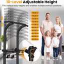 DERACY Pull Up Bar Free Standing, Power Tower with Pull Up Assistance Bands, Adjustable Height Pull Up Dip Station, Dip Bars for Home Gym Strength Training, Push Up Bar