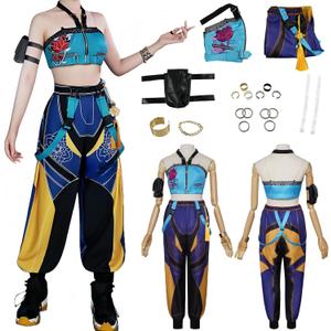 Women Costume Outfit Women Clothes Pants Suit with Accessories Full Adult Halloween (X-Small, Black)