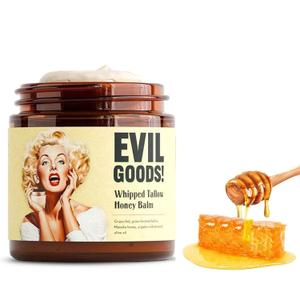 Whipped Beef Tallow and Honey Balm,Tallow Honey Balm,Tallow Face Moisturizer,Grass Fed Grass Finished Face Cream,Hydrates and Nourishes the Skin (1)