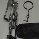 Youeon Snare Drum Stand with Drum Sticks Holder, Double Braced Tripod Snare Stand Fit for 10 to 14 Inch Snare Drum, Drum Pad, Adjustable Height 14.5 to 23 Inches for Drum Beginners, Lightweight