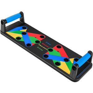 Push Up Board 9 in 1 Home Workout Equipment Multi-Functional Pushup Bar System Fitness Floor Chest Muscle Exercise Professional Equipment Burn Fat Strength Training Arm