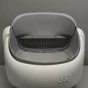 Open-Top Self Cleaning Litter Box, Automatic Litter Box with Dual Safety Sensors, Anti-Pinch Protection, Large Capacity, APP Control, White-Grey