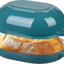 VORRINGARD Enameled Cast Iron Sourdough Bread Oven, Dutch Oven, Loaf Cast Iron Bread Pan for Homemade Bread Baking, Meatloaf Pan with Lid, 7QT, Bluegreen