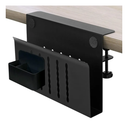 KDD Desk Side Storage, 6 in 1 Under Desk Organizer Set with Magnetic Pen Holder/Cable Hook/Headphone Hook/3 Pin Magnet & 2 Wire Clip, No-Drill Desk Laptop Holder Mount for Office & Home