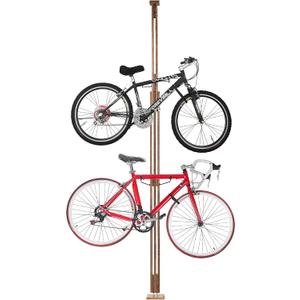 RAD Cycle Woody Bike Stand Bicycle Rack Storage or Display Holds Two Bicycles and is Constructed of Stylish Hard Wood, 75"D x 8"W x 3"H