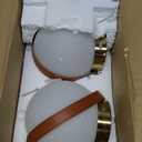 Battery Operated Wall Sconces Set of 2, Gold Wall Lamps for Bedroom with Remote Control Warm/Natural/Daylight/RGB 15 Colors Dimmable Rechargeable Wireless Globe Wall Lights Retro Living Room Hallway