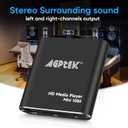 HDMI Media Player, Black Mini 1080p Full-HD Ultra HDMI Digital Media Player for -MKV/RM- HDD USB Drives and SD Cards