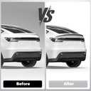 ABS Spoiler for Tesla Model Y Juniper 2026, Matte Carbon Fiber Look Trunk Wing, Rear Lip Spoiler for Sporty Appearance & Aerodynamic Performance, Easy No-Drill Installation(Not for Standard)