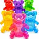 4E's Novelty Inflatable Gummy Bears Huge 24" - Pack of 6 Unique Blow Up Pool Toys for Kids, Candyland Themed Birthday Party Decorations Supplies