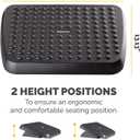 Fellowes 48121 Standard Foot Rest, Graphite
