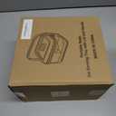 Divided Chilled Serving Tray for Parties,Ice Chilled Party Platter,Ice Serving Bowl with Lid and Handle,Charcuterie Serving Board,Cold Dish Dip for Fruit Seafood Vegetable Shrimp Cocktail Appetizer... (White)