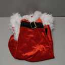 RSLOVE Christmas Costumes for Women  Santa Claus Costume Velvet Dress with Fur Trim Holiday Party Outfits (Large, Red)