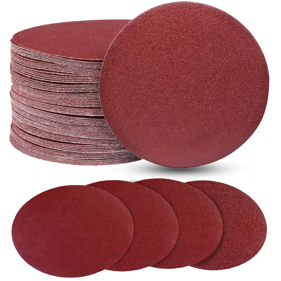 Uenhoy 100 Pcs 3 Inch Sanding Discs Kit, 80-3000 Grit Hook & Loop Sanding Disc, Quick Change Sandpaper Orbital Sander Pads for Polishing Woodworking