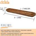 MAINEVENT Decorative Wooden Dough Bowl Decor Approx 30 Inch, Hand Carved Rustic Wood Long Bowl, Large Carved Dough Bowl, Long Wooden Bread Shaped Large Bowl Centerpiece Made in USA