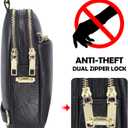 INICAT RFID Blocking Sling Bag, Anti Theft Crossbody Bag for Women, Travel Fanny Pack Style Purse, Vegan Leather