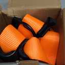 CoreSlings Cable Machine Handles with Finger Straps for gripping Forearm Strength Training, Workout Handles Cable attachments for Gym, Resistance Bands Handles. (Orange)