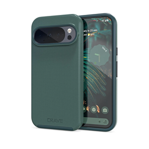 Crave for Google Pixel 10 Case and Pixel 10 Pro Case, Shockproof Protection Dual Layer (6.3 inch) - Forest Green