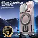 Camera Stand Case for iPhone 16E, [Compatible with Mag Safe] [Lens Cover] 2024 Version Military Grade Protective Soft Case for iPhone 16E 6.3 inch Men Women, Pink