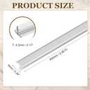 uxcell T-Molding Transition Strip, 2.95 ftx0.24(LxW), Matte Silver