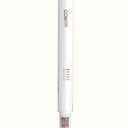 Conair Double Ceramic Flat Iron, 1-Inch Flat Iron Hair Straightener with Claw Clip, 5 Heat Settings, Extra-Long Floating Plates, White